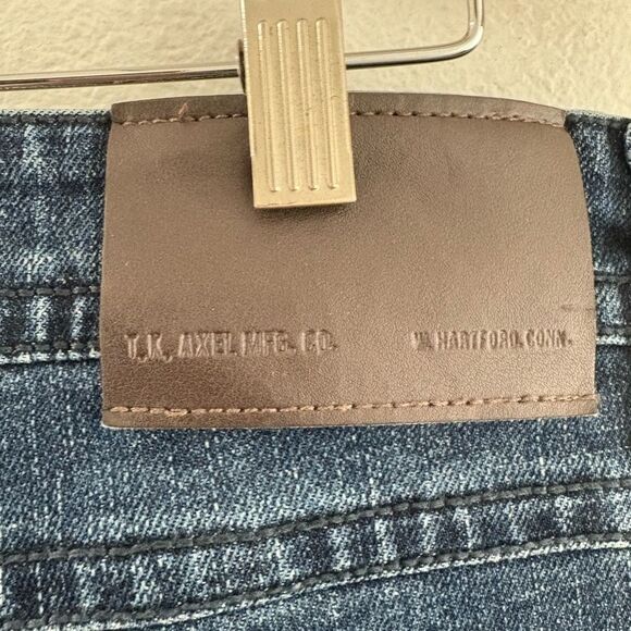 T.K. Axel Jeans Mens 32X32 Blue Dark Wash Slim Boot Western Stretch Denim - Picture 6 of 13